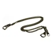 Double Albert Chain Vintage Pocket Watch Chain for Pocket Watch Keys Pendants