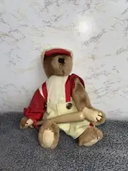 New Boyds Bear Homer Baseball Player Archive Collection Jointed Plush Teddy Bear
