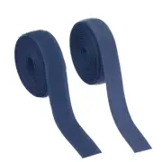 Sew on Hook and Loop Tape, 3/4 Inch Nylon Fastener Strips 2 Yards (Dark Blue)