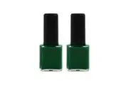 2x BYS Run Forrest Nail Polish Enamel Lacquer Gloss Lasting Quick Dry 14ml Green