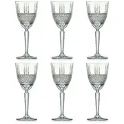 NEW RCR Crystal Brillante Red Wine Glass Set 290ml 6pce