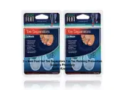 2 x Neat Feat Gel Toe Separators For Toe Rubbing Prevention