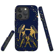 For iPhone 15 Pro Max Case, Shielding Cover, Gemini Drawing