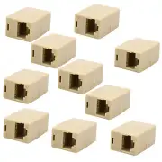 10Pcs RJ45 Female-Female Network Ethernet LAN Connector Adapter Coupler Extender