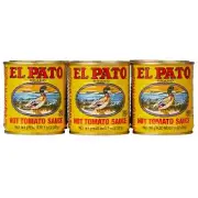 El Pato Hot Tomato Sauce 5 Cans 7.75 Ounce/each Can, 46.5 OZ Total