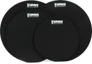 Evans SoundOff 4-piece Drum Mute Pak - 10-/12-/2 x 14-inch (5-pack) Bundle
