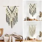 Macrame Wall Hanging with Tassel Geometric Woven Tapestry 55x70cm Macrame PadbO
