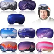 9 Pcs Microfiber Protective Ski Goggle Cover Protector Snowboard Goggles Cover