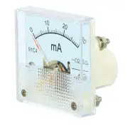 Analog Panel Ammeter, 91C4 Ampere Meter Current Tester(DC 0-30mA)