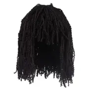 Bulk Buy of 4 Antina's Black Crimped Yarn 10" Doll Wigs