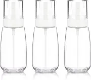 3Pack Small Spray Bottle, 2.7Oz Mini Spray Bottles, Clear Empty Travel Spray