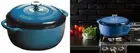 Lodge 7.5 Quart Enameled Cast Iron Dutch Oven. XL Blue Enamel Qt,