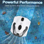 WHITE US Automatic Robotic Pool Cleaner Cordless Robotic Pool Vacuum For In ES