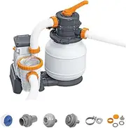 [Bestway] Flowclear Sand Filter, 5,678 L / 1,500 gal, Cost Effective & Environmentally Friendly Above Ground Pool Filter