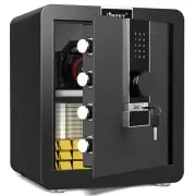 Kavey 1.8 Cub Safe Box - Home Safe With LCD Touch Screen, Dual Alarm System, ...