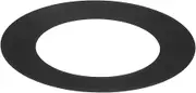 uxcell 1-Pack Goof Rings for 3 Inch Recessed Lights, 3" ID 4.7" OD Durable Steel Trim Ring Flush Mount Black Can Light Trim Ring Cover for Ceiling Can Downlights