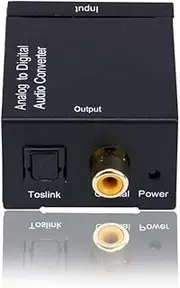 Analog to Digital Audio Converter w/Adapter