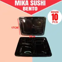 在飛比找蝦皮購物優惠-Mika Sushi Bento 塑料雲母單元 4 分隔器飯