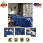King Size 1200 Thread Count Cotton Sheet Set - Fully Elasticized, Hypoallergenic