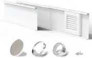 Dryer Vent Window Kit, 4" Window Vent Kit with Air Vent Cover, Adjustable Window