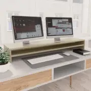 Monitor Stand Dual Screen Elevated Platform Desktop Computer Screens Riser 100cm