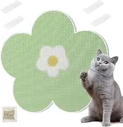 Cat Scratching Pad, Adhesive Scratch Mat, Flower-Shaped Kitten Board, Wall Mount Design, Claw-Friendly Texture, Furniture Protector, for Living Room Or Bedroom Use, 400x40x20mm