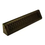 Steelcrest Register Grill 5Lb. Steel Baseboard Vent Oil Rubbed Bronze w/Damper