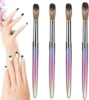 Gradient Nail Brushes Set - Nail Brushes Set for Acrylic Application Nail Drawing Art Brush | Acrylic Application Nail Extension Carving Nail Salon Home Xifeng