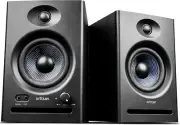 C7 White Speakers - 2.0 Studio Monitors, Bluetooth 5.3, RCA, 3.5mm, 30W RMS, Nea