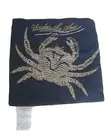 Thro By Marlo Lorenz Carlos Crab Jute Pillow Nautical Navy Ocean Beach Throw 16"