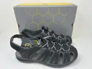 KHOMBU Women's "CACIA" Active Sandals Black & Gary 8M