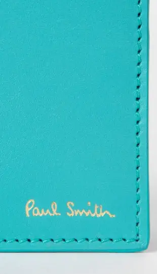 義大利製真皮  PAUL SMITH 綠松石 經典款皮夾 全新現貨在台 TIFFANY 藍