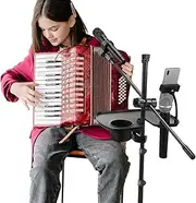 Microphone Stand Drink Holder - Recording Shelf Attachment - Vibration-Proof Clamping Microphone Stand Tray for Desk, Studio, Audio, Concert, Stage