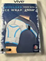 New Vive Shoulder Ice Wrap with Arctic Flex Gel Cold Packs One Size Fits Most