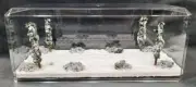 O SCALE - 16" SINGLE TRACK - "WINTER SCENE" DISPLAY CASE- FOR ANY O SCALE TRAINS