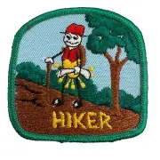 Vintage 70s Hiker Patch Outdoors