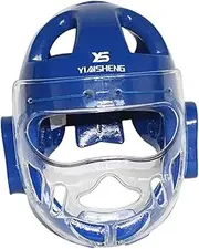 QSTDGVPW Karate Headgear for Kids and Adults, MMA Face Shield for Martial Arts Training