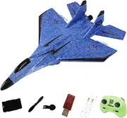 Amagogo High-Speed 2CH Remote Control RC Plane for Beginners - Blue, 25x21cm