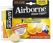 Zesty Orange Effervescent Tablets, 10 count - 1000mg of Vitamin C - Immune Support Supplement