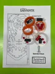 Barrels of Fun Jim Henson's Labyrinth Pinball Machine Silicone Rubber Ring Kit