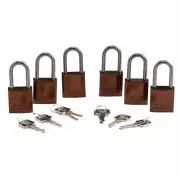 104579 ABUS ALUM PADLOCK, 1.5" KD BROWN