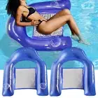 Inflatable Foldable Floating Seat Pool Float Chair Beach Swimming Pool Raft Bed