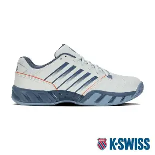 【K-SWISS】輕量進階網球鞋 Bigshot Light 4-男-灰白/藍/橘(06989-484)