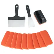 Griddle Cleaning Kit for Blackstone 13 Piece- 2 Stainless Steel Cleaning Scra...