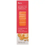 Born Oven Bake Polymer Clay Cadmium Orange 3 Pack