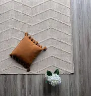 Zig Zag Cream Rug