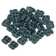 Cord Locks, 30 Pack Oval Spring Toggle Stopper, Sea Green