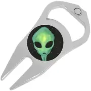 Alien Golf Ball Marker Divot Repair Tool Bottle Opener