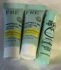 2 FRE PROTECT ME SPF 30 Sunscreen 0.27oz Ea & Sun Bum Ocean Mint CocoBalm 0.15oz