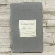 Southern Living Heirloom Linen Pillowcases, Set of Two Standard Size, Gray NEW